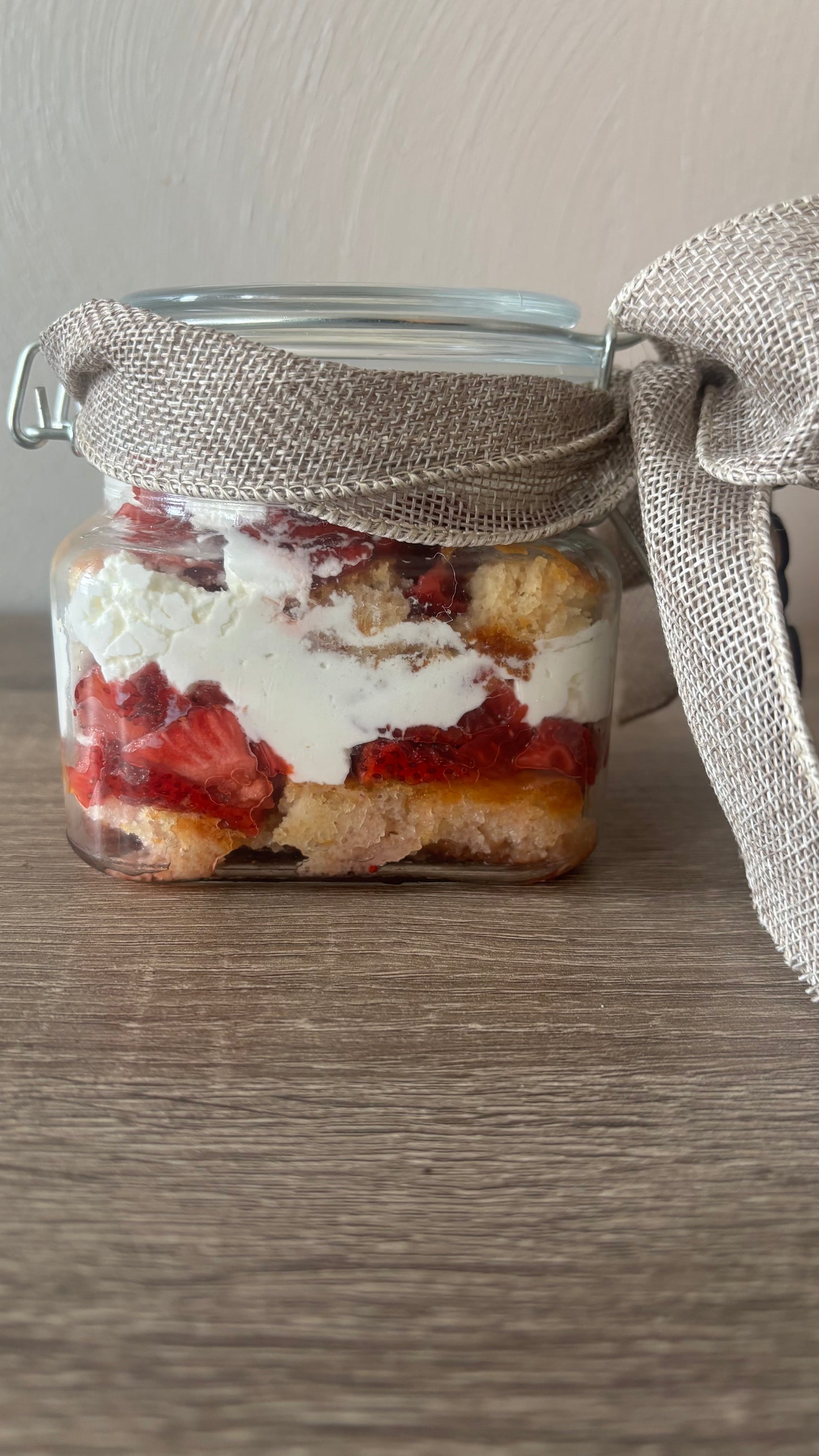 Strawberry Shortcake in a Jar