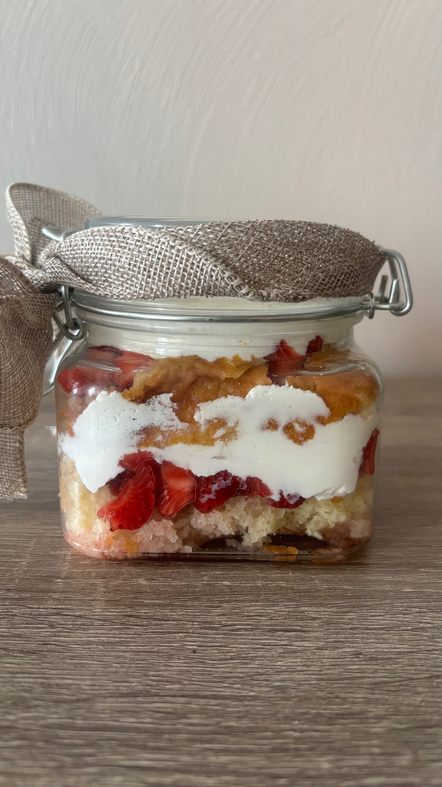 Strawberry Shortcake in a Jar