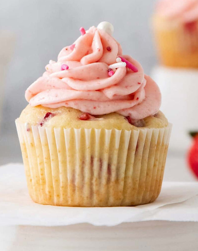 1 Dozen Strawberry Cupcakes