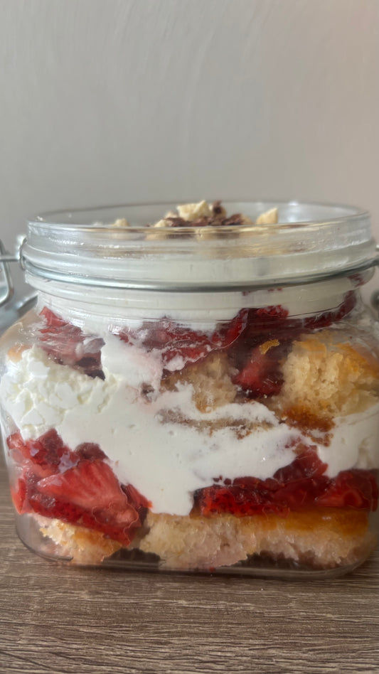 Strawberry Shortcake in a Jar
